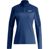 Swix Women's Infinity Light Half Zip Lake Blue Pitkähihaiset urheilupaidat XS