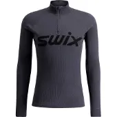 Swix RaceX Merino Half Zip, miesten, tummanharmaa