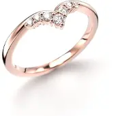 Festive Lilja Side 0.11 ct timanttisormus 14-732-011-PK-HSI1