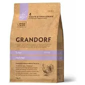 GRANDORF kuiva ruoka aikuisille pienikokoisille koirille kalkkunalla, 3kg