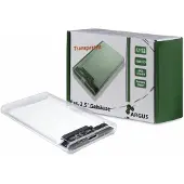 Inter-Tech GD-25000, HDD-kotelo, 2.5", SATA, Serial ATA II, Serial ATA III, 5 Gbit/s, USB-liitettävyys, Läpinäkyvä (88884092)