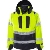 Fristads Kuoritakki Palosuojattu Luokka 3 4525 ATHR Huomiokeltainen/Laivastonsininen S