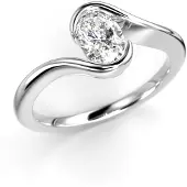 Festive Auréa 0.50 ct timanttisormus 14-734-050-VK-LABGVS1