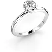 Festive Auréa Bezel 0.50 ct timanttisormus 18-741-050-VK-HSI1