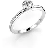 Festive Auréa Bezel 0.30 ct timanttisormus 14-741-030-VK-HSI1