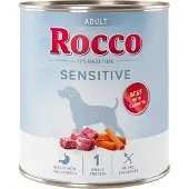 Rocco 6x800g Sensitive nauta & porkkana koiran märkäruoka
