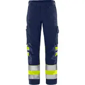 Fristads Vihreä Housut Huomio Luokka 1 2649 GPLU Huomiokeltainen/Laivastonsininen C156