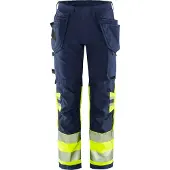 Fristads Työkaluhousut Luokka 1 2643 GSTP Huomiokeltainen/Laivastonsininen D108
