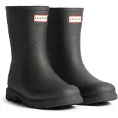 Hunter for woman. FRU0002252 Downpour Short Insulated black rain boots (39), Flat, None, Casual, PVC