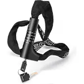 RockBros 3230002001 bicycle lock with combination and key - black