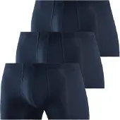 Schiesser 3-Pack Of Shorts, Multi-Colored - 95/5 - Navy - M