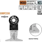 Cmt Upotussahanterä OMF230; HCS; 65 mm; 100 kpl.