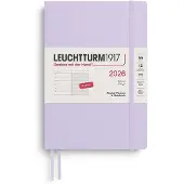 Adlibris Kalenteri Weekly Planner &amp; Notebook 2026 A5 Soft Cover Lilac