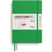 Adlibris Kalenteri Weekly Planner &amp; Notebook 2026 A5 Spring Leaf