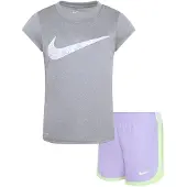 Nike Kids Printed Clutempo Lyhythihainen Setti