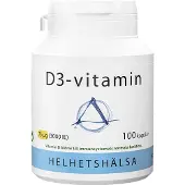 Helhetshälsa D3-vitamiini, 3000IE (75 mcg), 100 kapselia