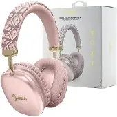 GUESS G Cube Metallic Script Logo langattomat kuulokkeet - Vaaleanpunainen