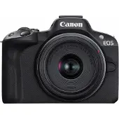 Canon EOS R50 Musta + RF-S 18-45mm F4.5-6.3 IS STM Kit -paketti