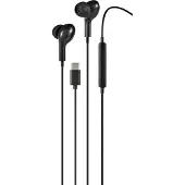STREETZ – C220 In-ear earbuds, 3-button, USB-C, black (C220-BLK)