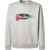 Pepe Jeans for man. PM5800026 Trey grey sweatshirt (L), Casual, Cotton