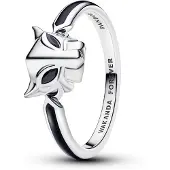 Pandora Marvel Black Panther Sterling Silver Ring With Black Crystal And Black Enamel - Silver - 50