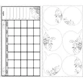 RoomMates Wallstickers - Whiteboard Calendar - White - ONE SIZE