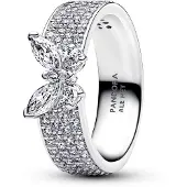 Pandora Timeless kimaltava perhonen hopeasormus 194270C01-50