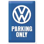 Nostalgic Art 20x30 VW Parking Only Metallikilpi