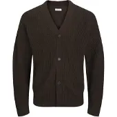 Jack & Jones Jjconnor Knit V-Neck Cardigan - Brown - XL