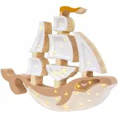 Little Lights Valaisin Alus, Pirate Brown
