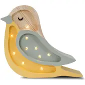 Little Lights Mini Valaisin Lintu, Khaki/Light Mustard