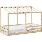 vidaXL Lasten katossänky 90x200 cm täysi mänty