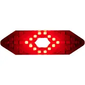 Dunlop POLKUPYÖRÄN TAKAVALAISIN LED-MERKKIVALO LATAUS USB