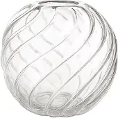 Cooee Design Twist Ball Vase 20 Cm Forest Green - Nude - H:18CM