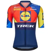 Santini Team Aero Lidl-trek 2025 Lyhythihainen Pyöräilypaita