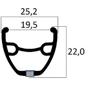 Mvtek Rim For Disc Brakes Hopeinen 29´´ 32H