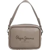 Pepe Jeans for woman. PL0300004 Bassy Code shoulder bag grey (OSFA), Casual, Polyurethane