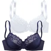 Petite fleur Rintaliivi marine / valkoinen