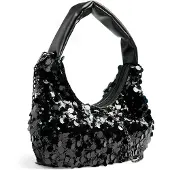 Pieces Pcmaddie Sequins Shoulder Bag - Black - ONE SIZE