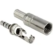 DeLOCK 65546, 3.5 mm, Hopea, Metalli