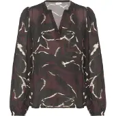 Kaffe Kabeate Amber Blouse - Burgundy - 38