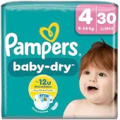 Pampers Baby-Dry vaipat koko 4 Maxi (9-14 kg) - 30 kpl.
