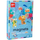 APLI Magneettinen Maailmankartta Peli