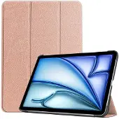 SKALO iPad Air 11 (2024) Trifold Suojakotelo - Ruusukulta
