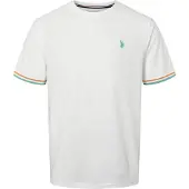 U.S. POLO ASSN. Paita 'UMNils' turkoosi / oranssi / valkoinen