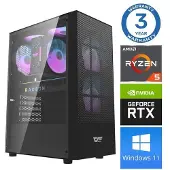 INTOP Tietokone Ryzen 5 5600X 16GB 500SSD M.2 NVME RTX3050 6GB WIN11
