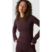 ICANIWILL Define Wool Long Sleeve Dark Burgundy