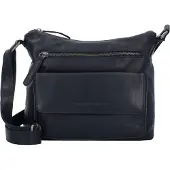 Chesterfield Wax Pull Up Crossbody-laukku Nahka 25 cm Musta