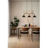 Globen Lighting Pendellampe Curve 3 - Beige - 30X95CM
