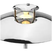 Halo Design Pöytävalaisin , himmennettävä, Metallinsävyinen, Olohuone, Metalli